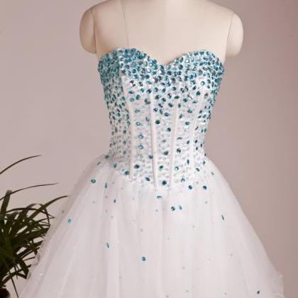 Custom Made Sweetheart Neck Short Prom Dresses,..
