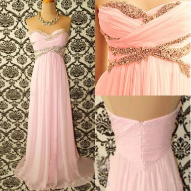 Custom Made A Line Sweetheart Neck Long Prom Dresses, Formal Dresses, Evening Dresses