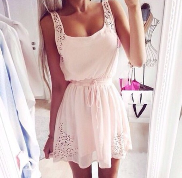 white casual summer dress